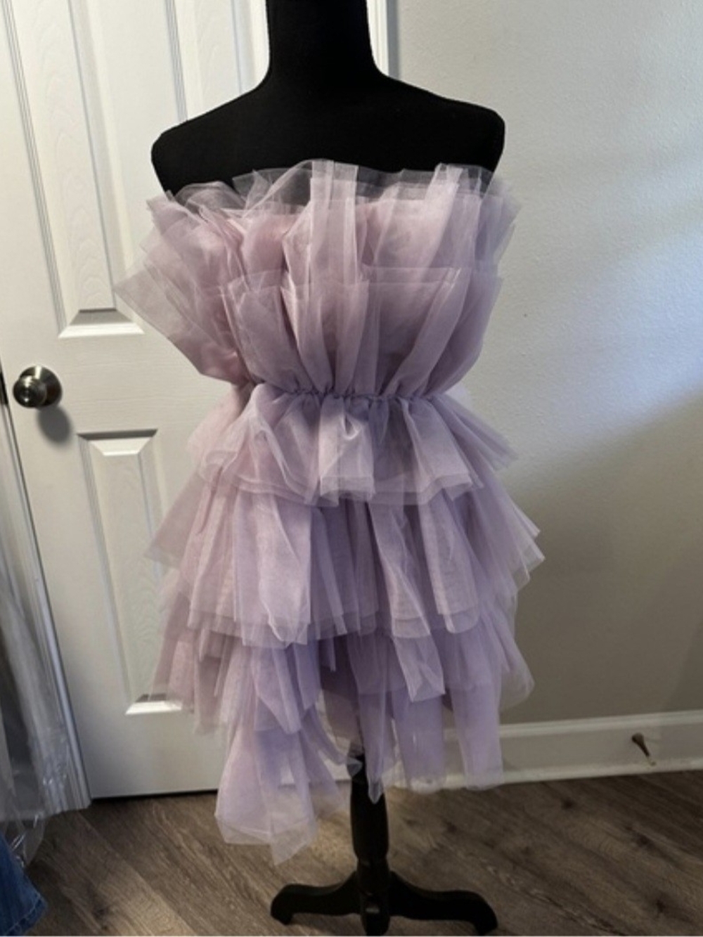 Francesca's Audrey Parks Dusty Tulle Lavender Dress